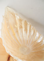 Vintage Large Murano Glass Nautical Shell Shaped Footed Centerpiece