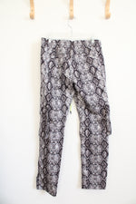 NEW Fashion Nova Men Swayne Black & White Snakeskin Jogger Pants | M