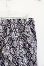 NEW Fashion Nova Men Swayne Black & White Snakeskin Jogger Pants | M