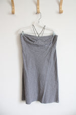 ann taylor plaid halter dress Elegant Red Plaid Halter Summer Maxi Dress