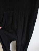 NEW LOFT Black Smocked Jumpsuit | 00