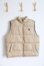 U.S. Polo Assn. Tan Puffer Vest | L