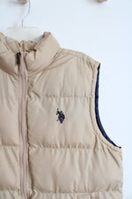 U.S. Polo Assn. Tan Puffer Vest | L