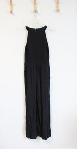 NEW LOFT Black Smocked Jumpsuit | 00