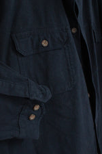 Woolrich Navy LS Button Down Flannel Cotton Shirt | XL