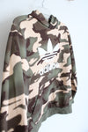 Adidas Brown & Green Camo Hoodie | Youth L