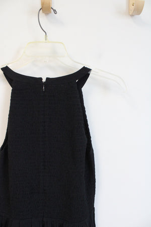 NEW LOFT Black Smocked Jumpsuit | 00