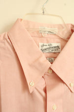 Sears Roebuck Peach LS Button-down Shirt | XL