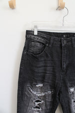 Waimea Skinny Fit Distressed Black Jeans | 32X32