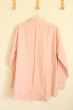 Sears Roebuck Peach LS Button-down Shirt | XL