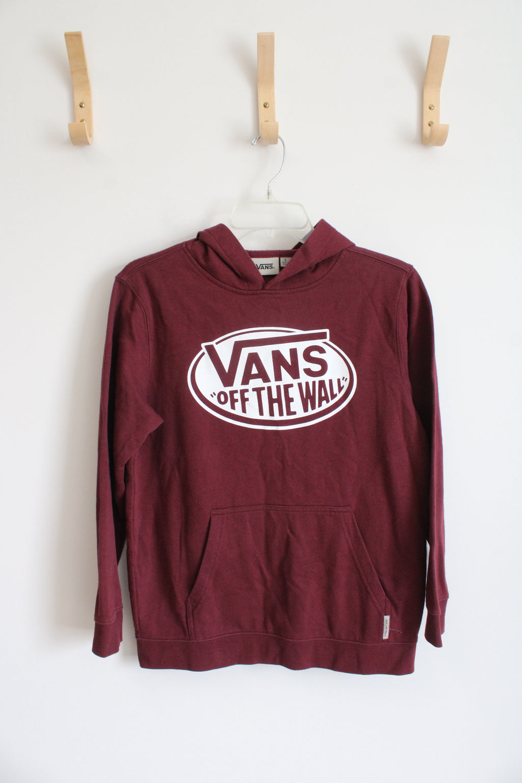Vans Maroon Hoodie | Youth L
