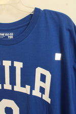 Adidas Blue Philadelphia# 9 Saric Cotton T-shirt | XL