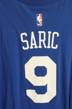 Adidas Blue Philadelphia# 9 Saric Cotton T-shirt | XL