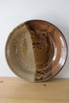 Brown Clay Pottery Serving Bowl | 12.5"