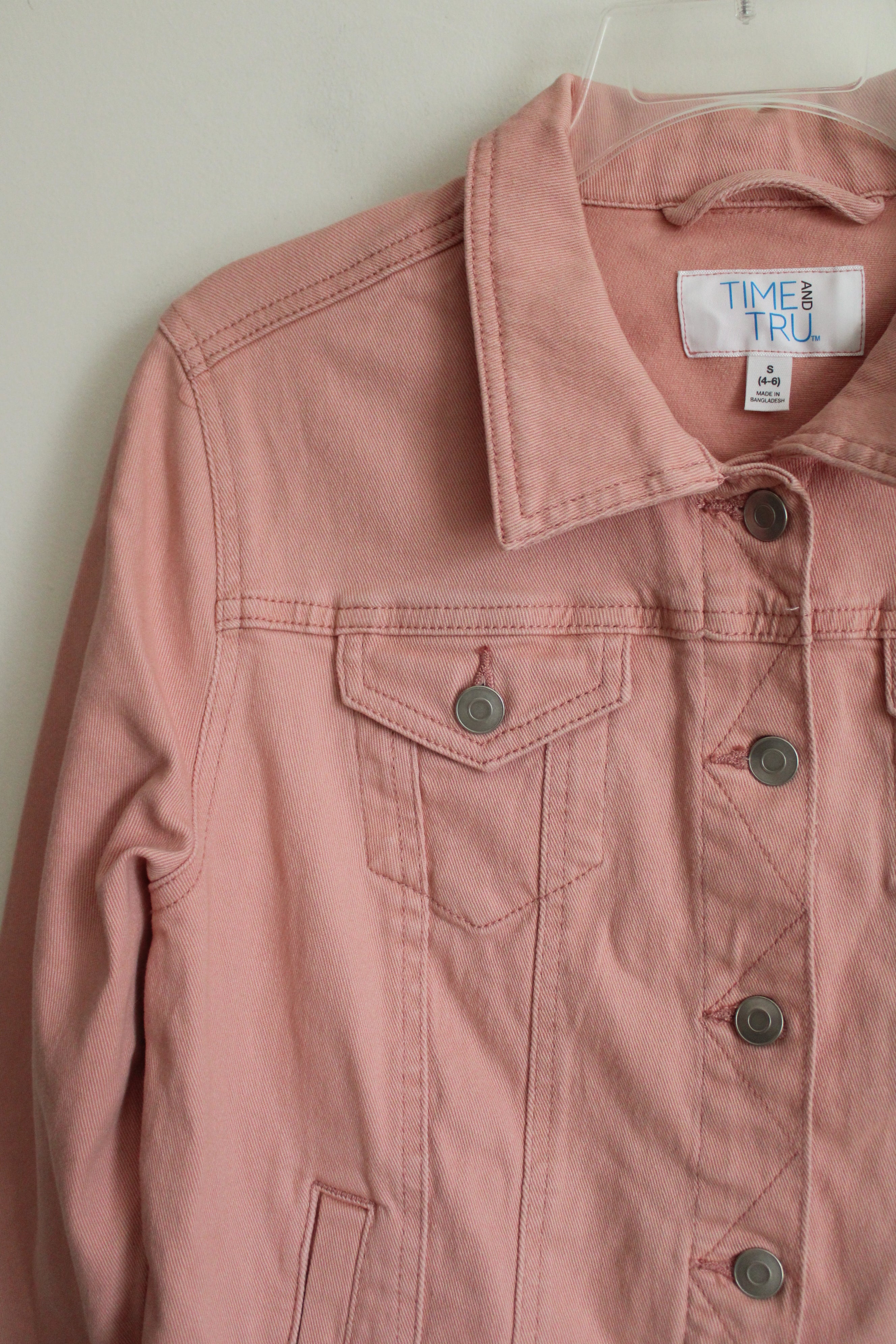 Time And Tru Dusty Pink Denim Jacket | S