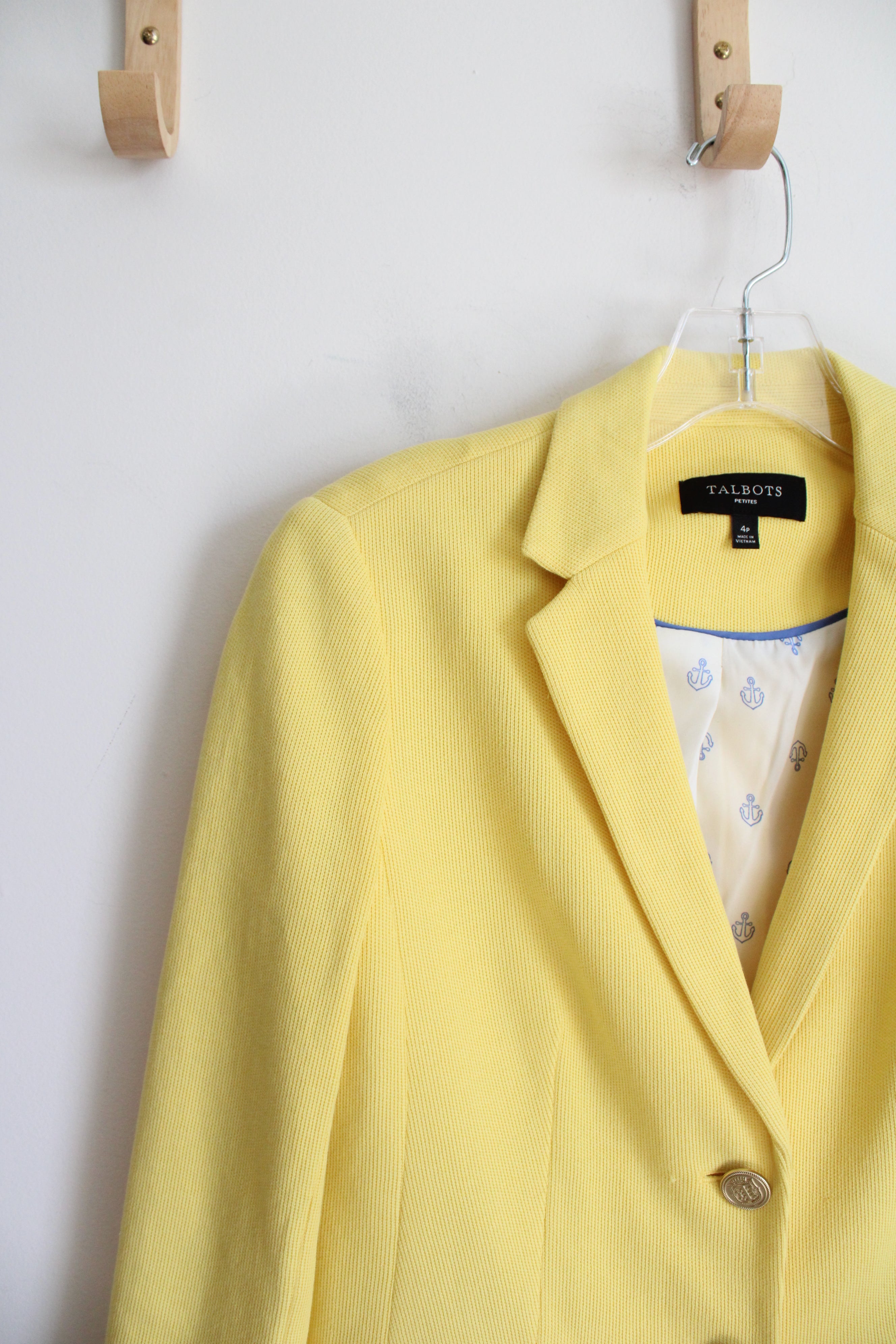 Talbots Yellow Cotton Blazer | 4P