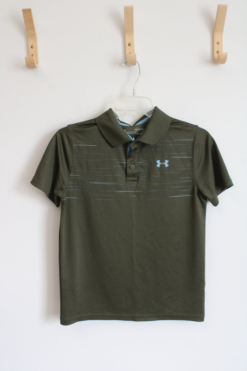 Under Armour Olive Green Polo Shirt | Youth LG