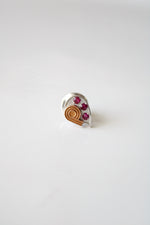 Vintage 10 Karat White Gold Pin