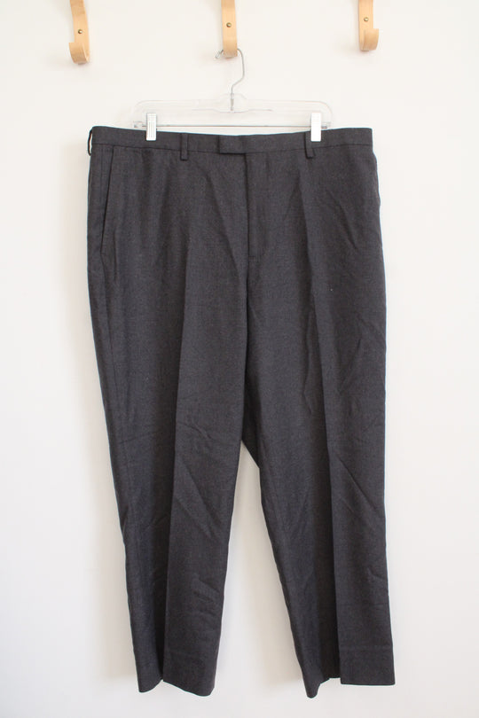 Banana Republic Tollegno 1900 Slim Fit Gray Wool Dress Pants | 38X32