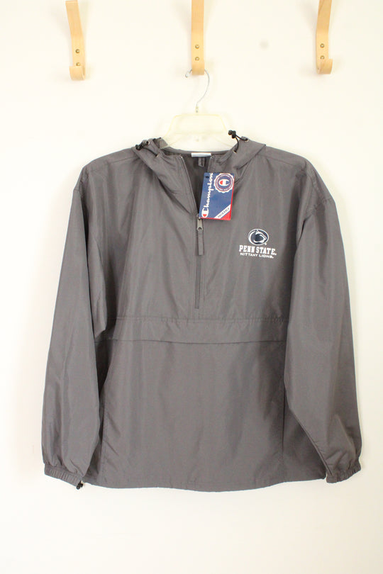 NEW Champion Penn State Windbreaker Pullover | L