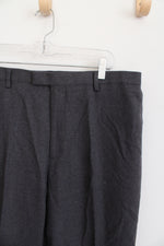 Banana Republic Tollegno 1900 Slim Fit Gray Wool Dress Pants | 38X32