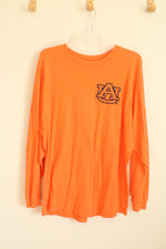 Venley Orange LS War Eagle Auburn Oversized Fit Cotton Shirt | XL