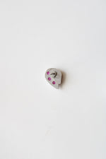 Vintage 10 Karat White Gold Pin
