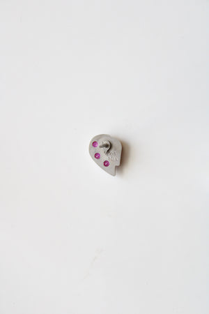 Vintage 10 Karat White Gold Pin