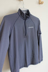 Vineyard Vines Performance Navy & White Striped Quarter Zip Sweatshirt | Youth M