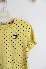 Tommy Hilfiger Yellow Navy Polka Dot Cotton Shirt | M