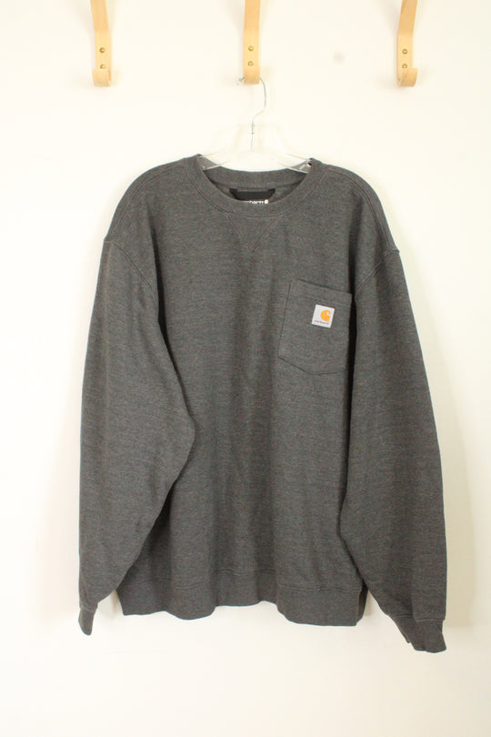 Carhartt Gray Loose fit Crewneck Sweatshirt | 2XL