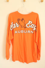 Venley Orange LS War Eagle Auburn Oversized Fit Cotton Shirt | XL