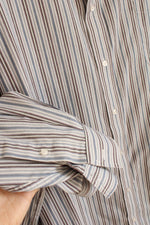 KS Signature Blue White and Maroon Striped LS Button-down Shirt | 22-T