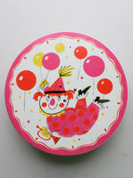 Vintage Fabcraft Rotating Musical Clown Balloons Happy Birthday Cake Plate