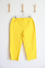 Lark Lane Yellow Capri Jeans | 12