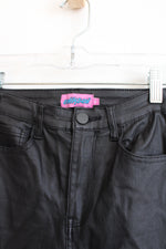 Edikted Black Faux Leather Pants | XS