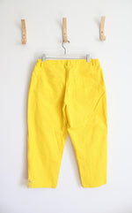 Lark Lane Yellow Capri Jeans | 12