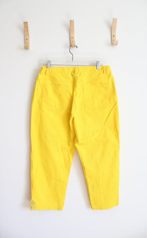 Lark Lane Yellow Capri Jeans | 12
