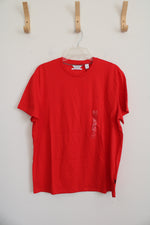 NEW Calvin Klein Liquid Touch Red Shirt | L