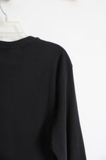 Narrow River Trading Co. Black Waffle Knit Henley Long Sleeved Shirt | XL