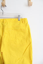 Lark Lane Yellow Capri Jeans | 12