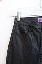 Edikted Black Faux Leather Pants | XS