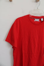 NEW Calvin Klein Liquid Touch Red Shirt | L