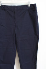 Talbots Perfect Crop Navy Blue Pants | 6