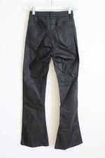 Edikted Black Faux Leather Pants | XS