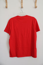 NEW Calvin Klein Liquid Touch Red Shirt | L
