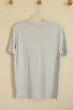 American Eagle Cotton Baby Blue SS T-shirt | XS