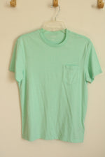 NEW J. Crew Mint Green SS Pocket Tee | S