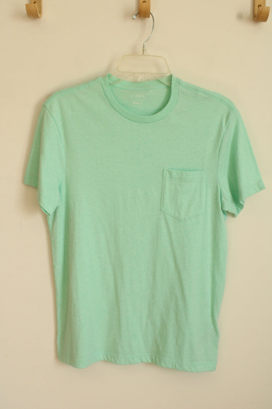 NEW J. Crew Mint Green SS Pocket Tee | S