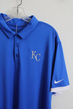 NEW Nike Golf Standard Fit Blue KC Polo Shirt | XL